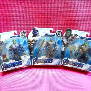 Marvel Avengers Hulk x 2 and Thanos